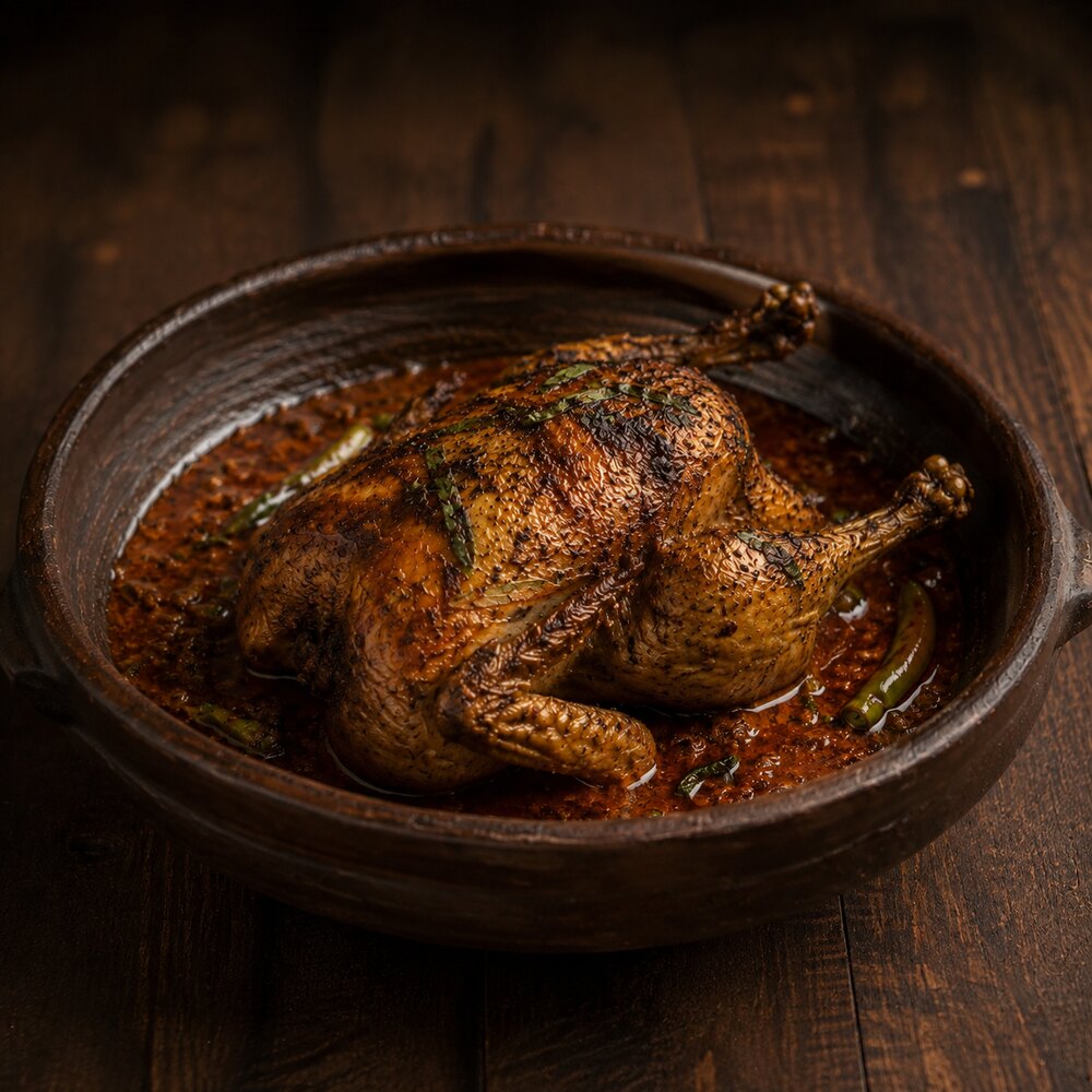 Whole Chicken Koiler Mapum Thongba from another angle