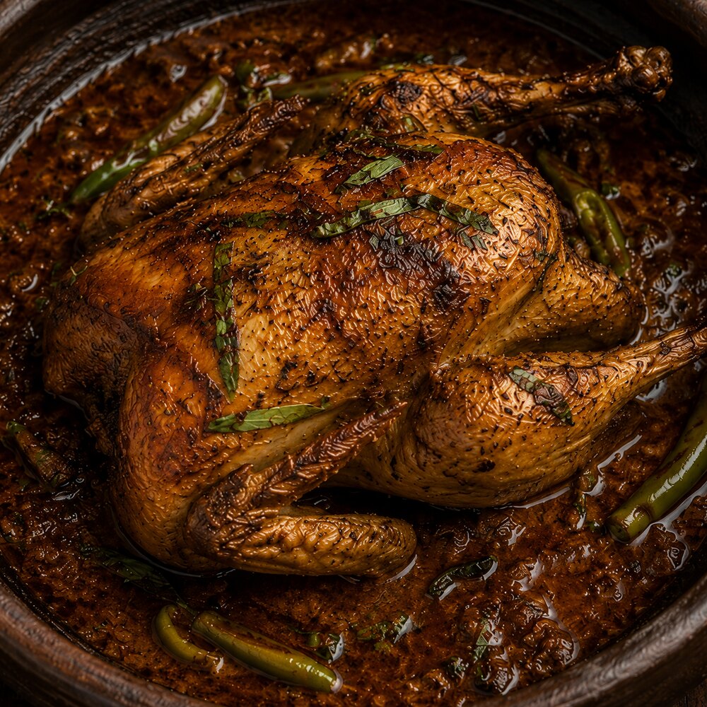 Close-up view of Chicken Koiler Mapum Thongba