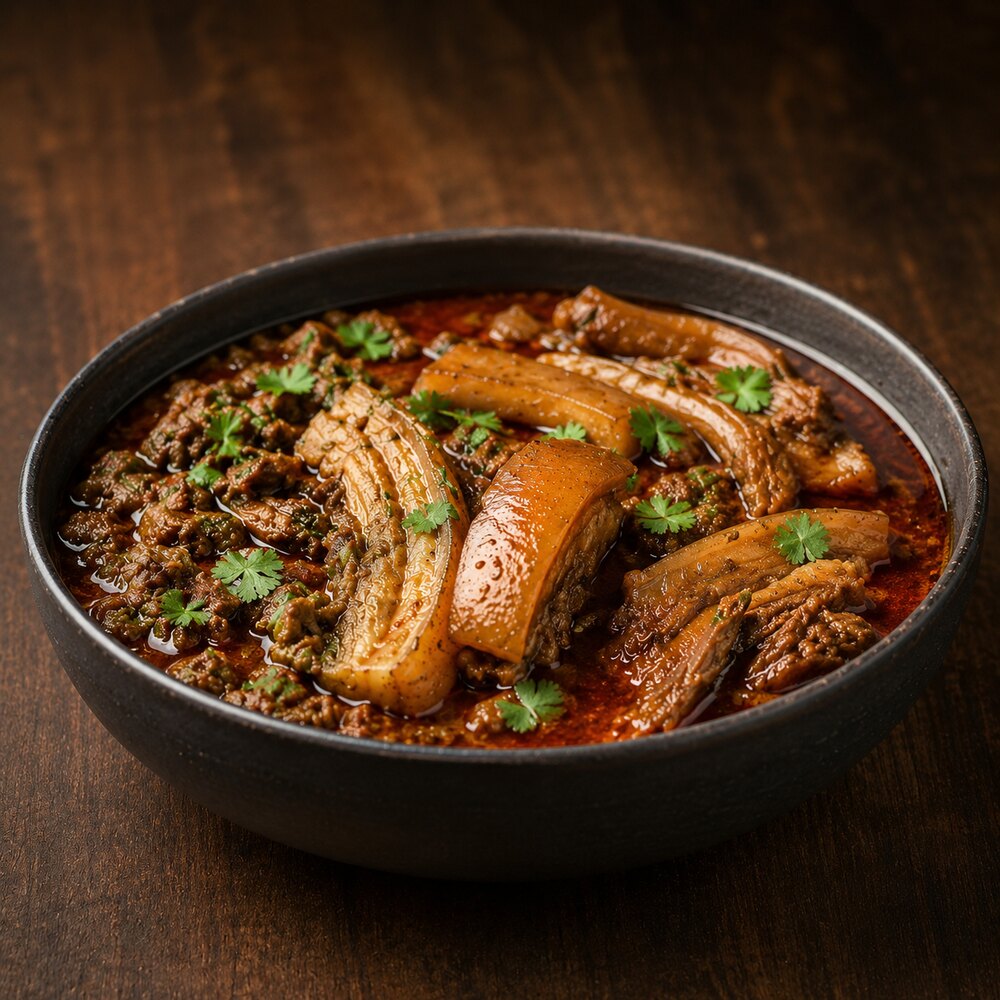 Pork Curry served from another angle