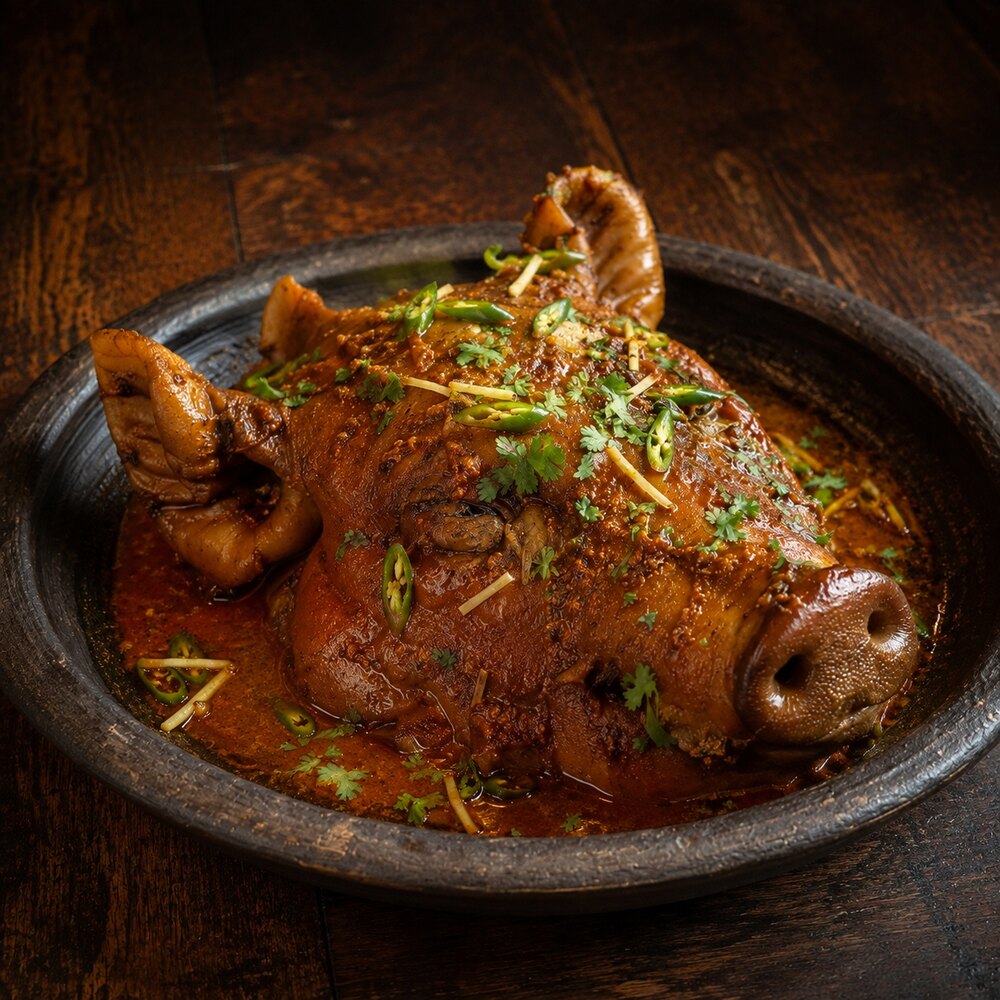 Whole Pork Mapum Thongba from another angle